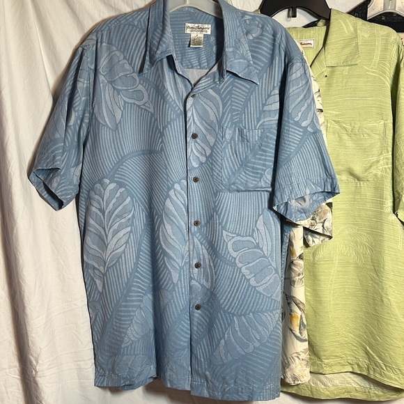 Men’s Shirt Bundle M Tommy Bahama Brandini Silk Maxx Fm Short Sleeve Button Down - Picture 4 of 12